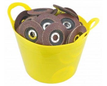 Bucket of 40 Grit, 115mm Aluminium Oxide Flap Discs